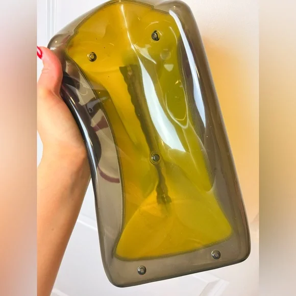 Furla Candy Bag Neon Multicolor Jelly Satchel Rubber Rare Padlock Italy - Picture 7 of 14